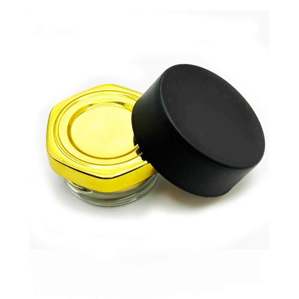 9ml Gold Hex Concentrate Jar